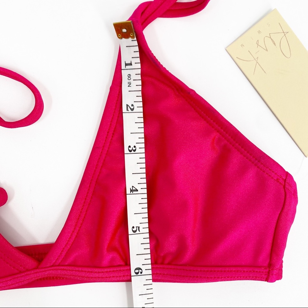 Ris-K Swim Fuchsia Hot Pink Shimmer Breeze Bikini Swim Top Size XS NEW *SPOT - Picture 12 of 16